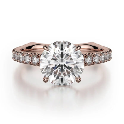 MICHAEL M Engagement Rings 18K Rose Gold Crown R751-2 R751-2RG