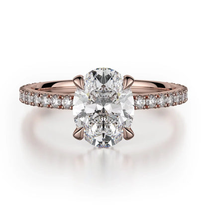 MICHAEL M Engagement Rings 18K Rose Gold Crown R753-2