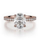 MICHAEL M Engagement Rings 18K Rose Gold Crown R753-2