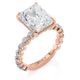 MICHAEL M Engagement Rings 18K Rose Gold Crown R782-3 Radiant