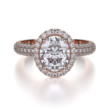 MICHAEL M Engagement Rings 18K Rose Gold Defined R730-2 R730-2RG