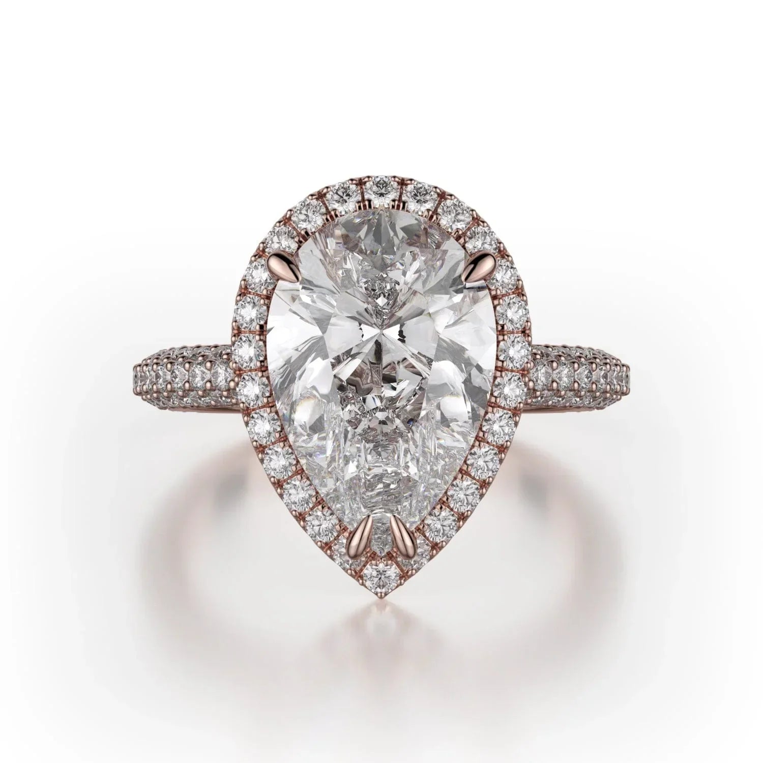 MICHAEL M Engagement Rings 18K Rose Gold Defined R730-2PR R730-2PR-RG