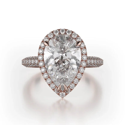 MICHAEL M Engagement Rings 18K Rose Gold Defined R730-2PR R730-2PR-RG