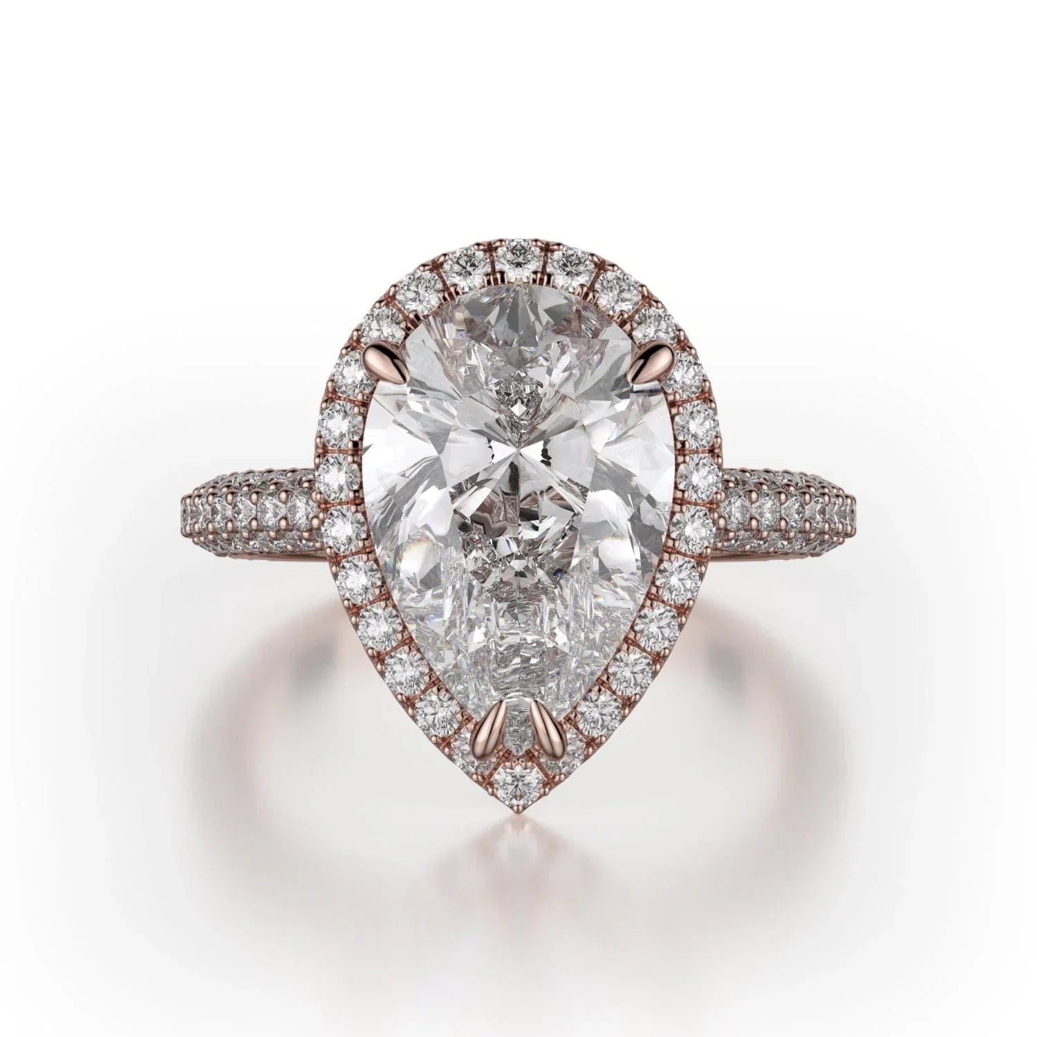 MICHAEL M Engagement Rings 18K Rose Gold Defined R730-2PR R730-2PR-RG