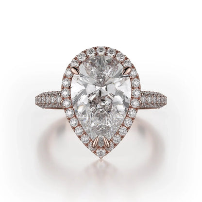 MICHAEL M Engagement Rings 18K Rose Gold Defined R730-2PR R730-2PR-RG