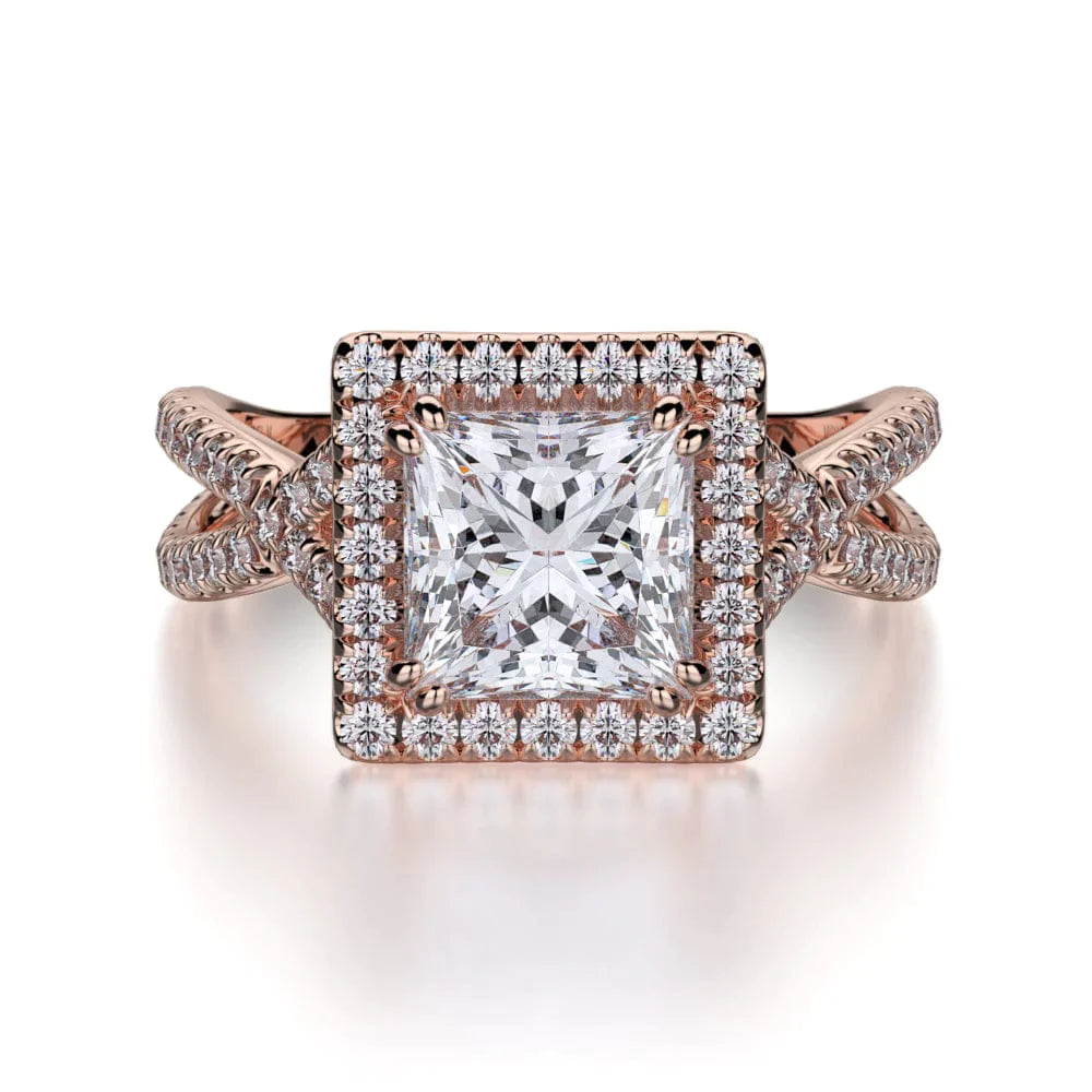 MICHAEL M Engagement Rings 18K Rose Gold Defined R738-2 R738-2RG