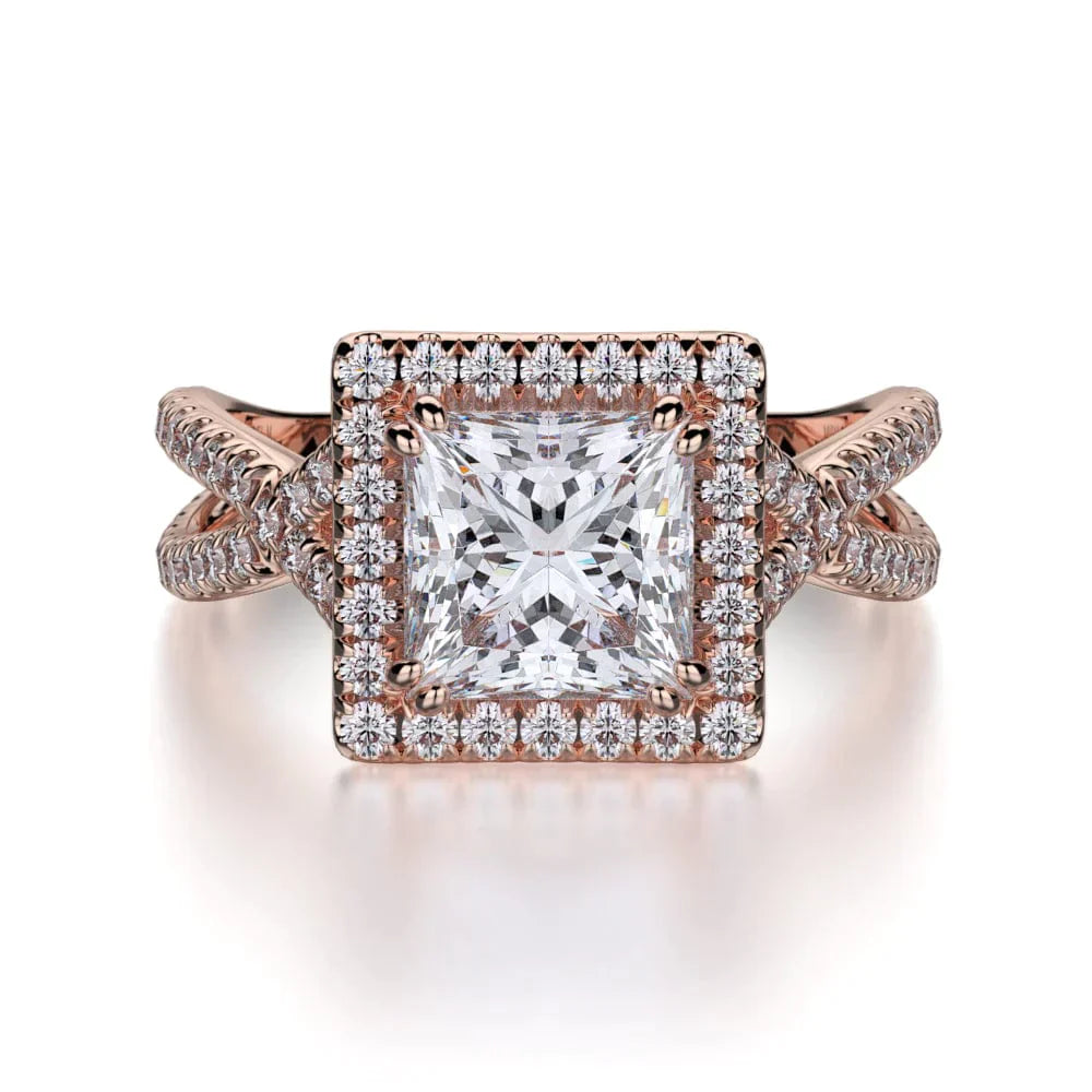 MICHAEL M Engagement Rings 18K Rose Gold Defined R738-2 R738-2RG