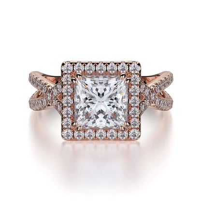 MICHAEL M Engagement Rings 18K Rose Gold Defined R738-2 R738-2RG