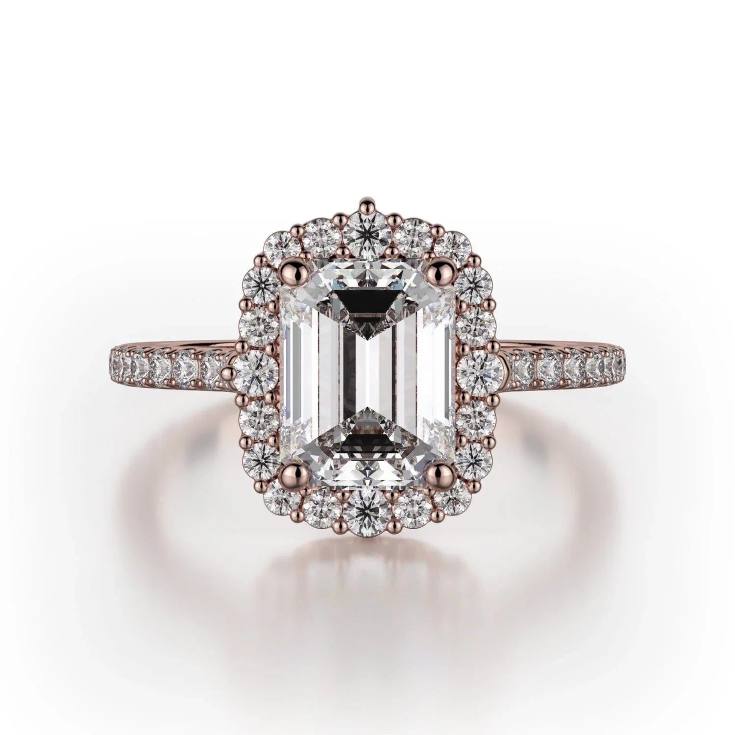 MICHAEL M Engagement Rings 18K Rose Gold Defined R739-2EM R739-2EM-RG