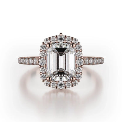MICHAEL M Engagement Rings 18K Rose Gold Defined R739-2EM R739-2EM-RG