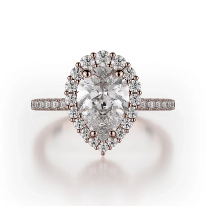 MICHAEL M Engagement Rings 18K Rose Gold Defined R739-2PR R739-2PR-RG