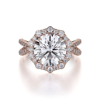 MICHAEL M Engagement Rings 18K Rose Gold Defined R740-2 R740-2RG