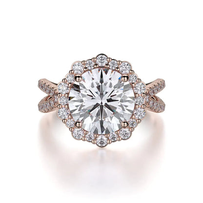 MICHAEL M Engagement Rings 18K Rose Gold Defined R740-2 R740-2RG