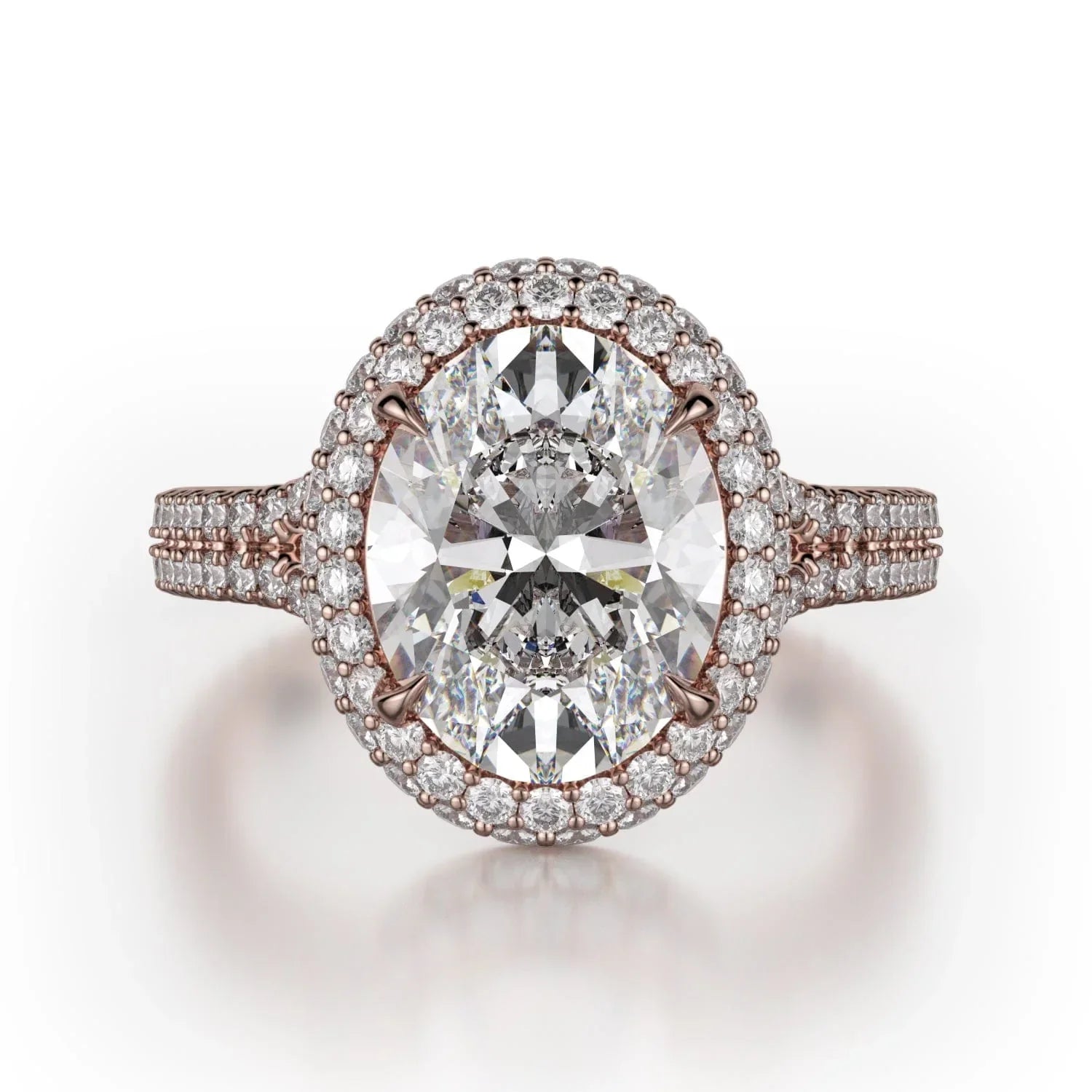MICHAEL M Engagement Rings 18K Rose Gold Defined R778-3 R778-3RG