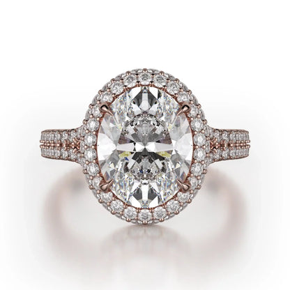 MICHAEL M Engagement Rings 18K Rose Gold Defined R778-3 R778-3RG