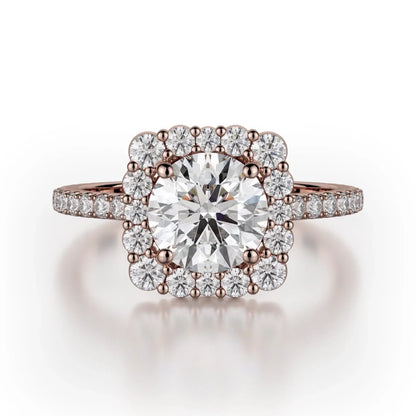 MICHAEL M Engagement Rings 18K Rose Gold Defined R784-2 R784-2RG