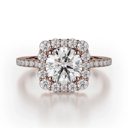 MICHAEL M Engagement Rings 18K Rose Gold Defined R784-2 R784-2RG