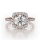 MICHAEL M Engagement Rings 18K Rose Gold Defined R784-2 R784-2RG