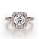 MICHAEL M Engagement Rings 18K Rose Gold Defined R784-2 R784-2RG