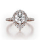 MICHAEL M Engagement Rings 18K Rose Gold Defined R785-2 R785-2RG