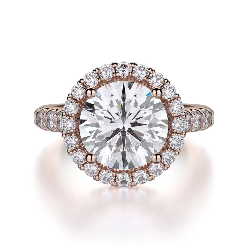 MICHAEL M Engagement Rings 18K Rose Gold Europa R320L-3 R320L-3RG