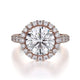 MICHAEL M Engagement Rings 18K Rose Gold Europa R320L-3 R320L-3RG