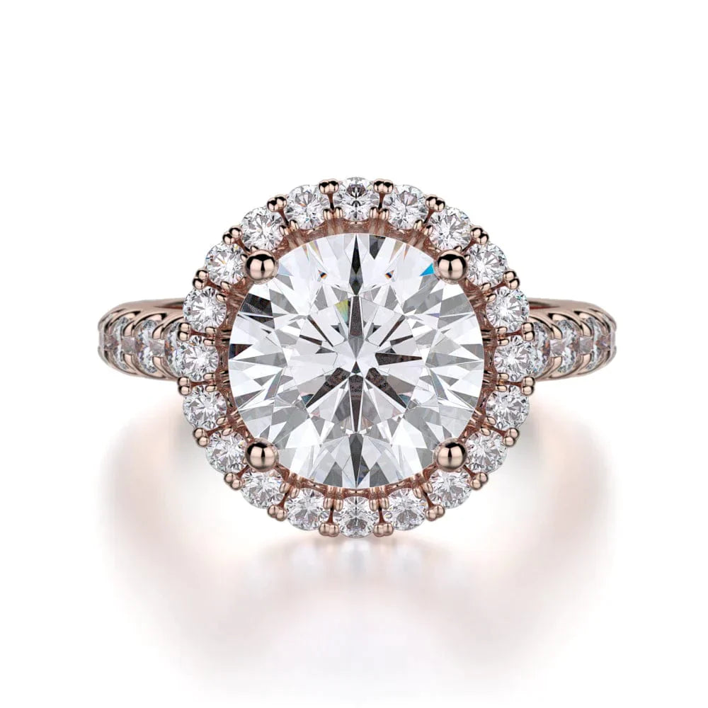 MICHAEL M Engagement Rings 18K Rose Gold Europa R320L-3 R320L-3RG