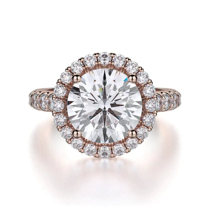 MICHAEL M Engagement Rings 18K Rose Gold Europa R320L-3 R320L-3RG