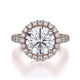 MICHAEL M Engagement Rings 18K Rose Gold Europa R320L-3 R320L-3RG