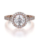 MICHAEL M Engagement Rings 18K Rose Gold Europa R320S-1 R320S-1RG