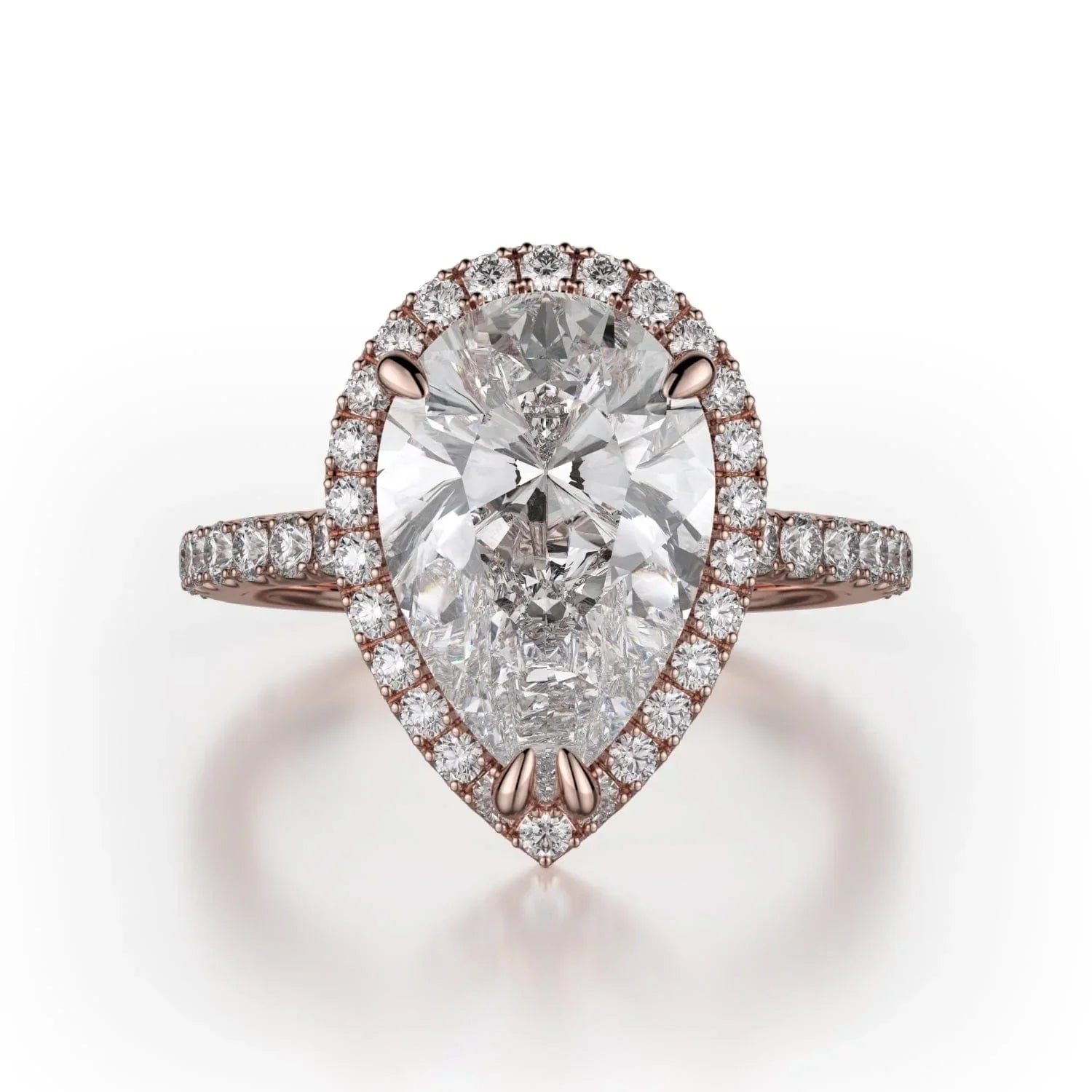 MICHAEL M Engagement Rings 18K Rose Gold Europa R320S-2PR R320S-2PR-RG