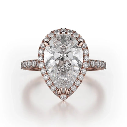 MICHAEL M Engagement Rings 18K Rose Gold Europa R320S-2PR R320S-2PR-RG