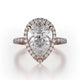 MICHAEL M Engagement Rings 18K Rose Gold Europa R320S-2PR R320S-2PR-RG
