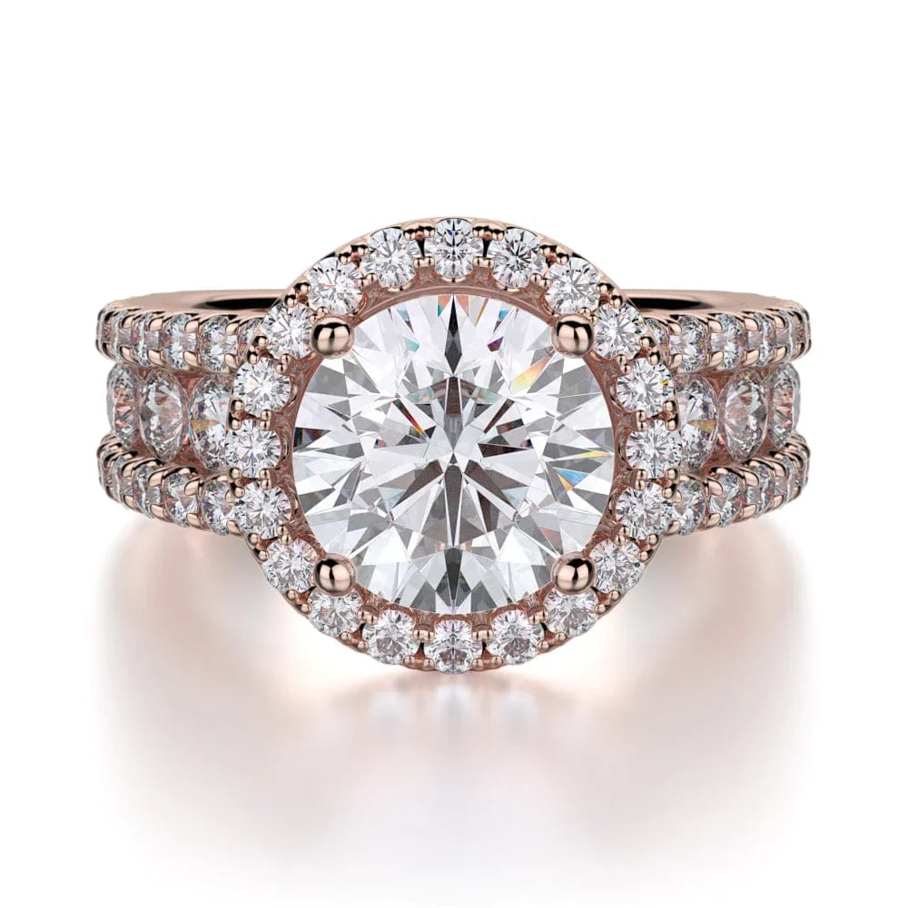 MICHAEL M Engagement Rings 18K Rose Gold Europa R396-2 R396-2RG