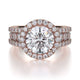 MICHAEL M Engagement Rings 18K Rose Gold Europa R396-2 R396-2RG
