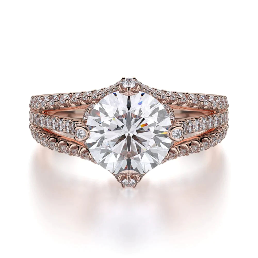 MICHAEL M Engagement Rings 18K Rose Gold Europa R439-2 R439-2RG
