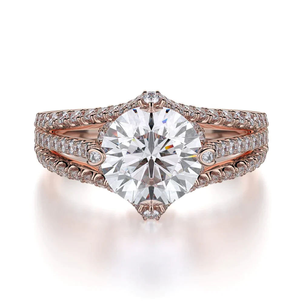 MICHAEL M Engagement Rings 18K Rose Gold Europa R439-2 R439-2RG