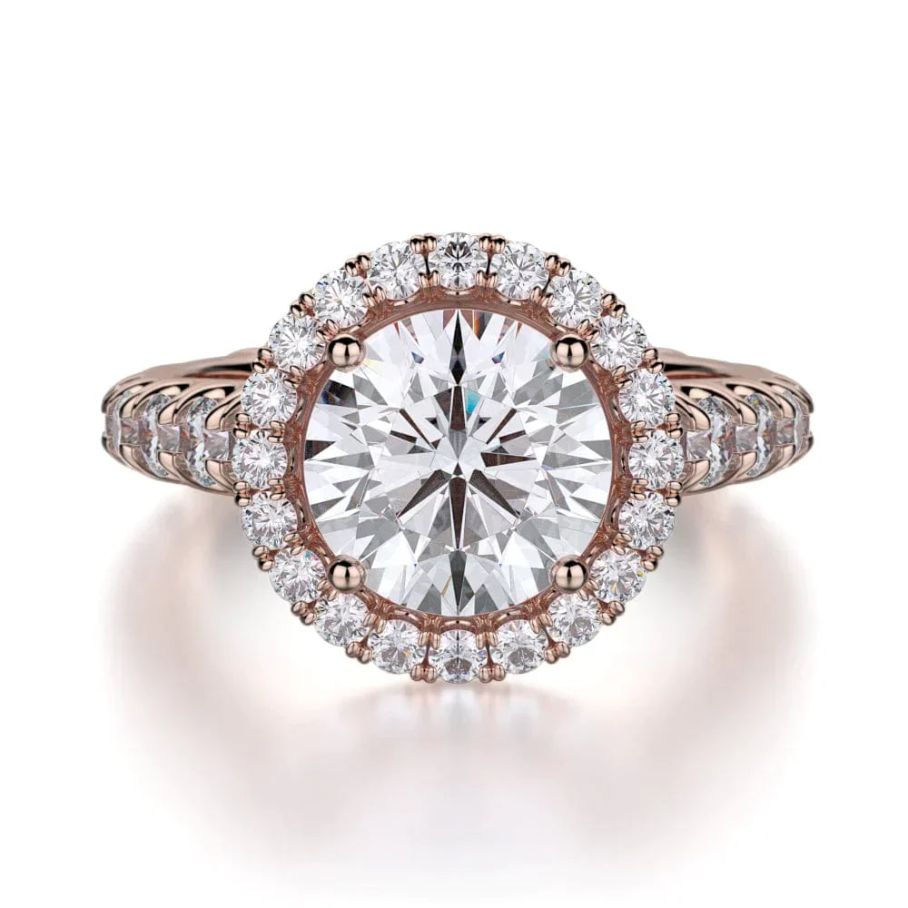 MICHAEL M Engagement Rings 18K Rose Gold Europa R440L-2 R440L-2RG