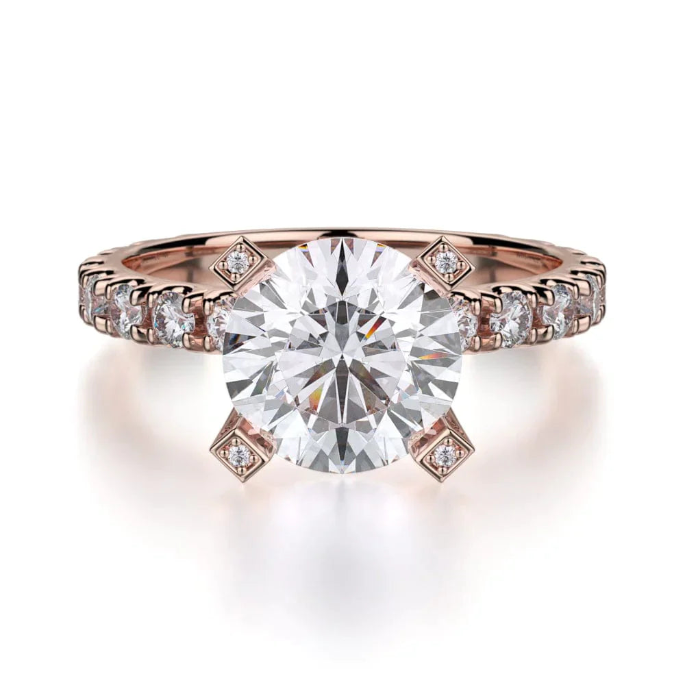 MICHAEL M Engagement Rings 18K Rose Gold Europa R442-2 R442-2RG