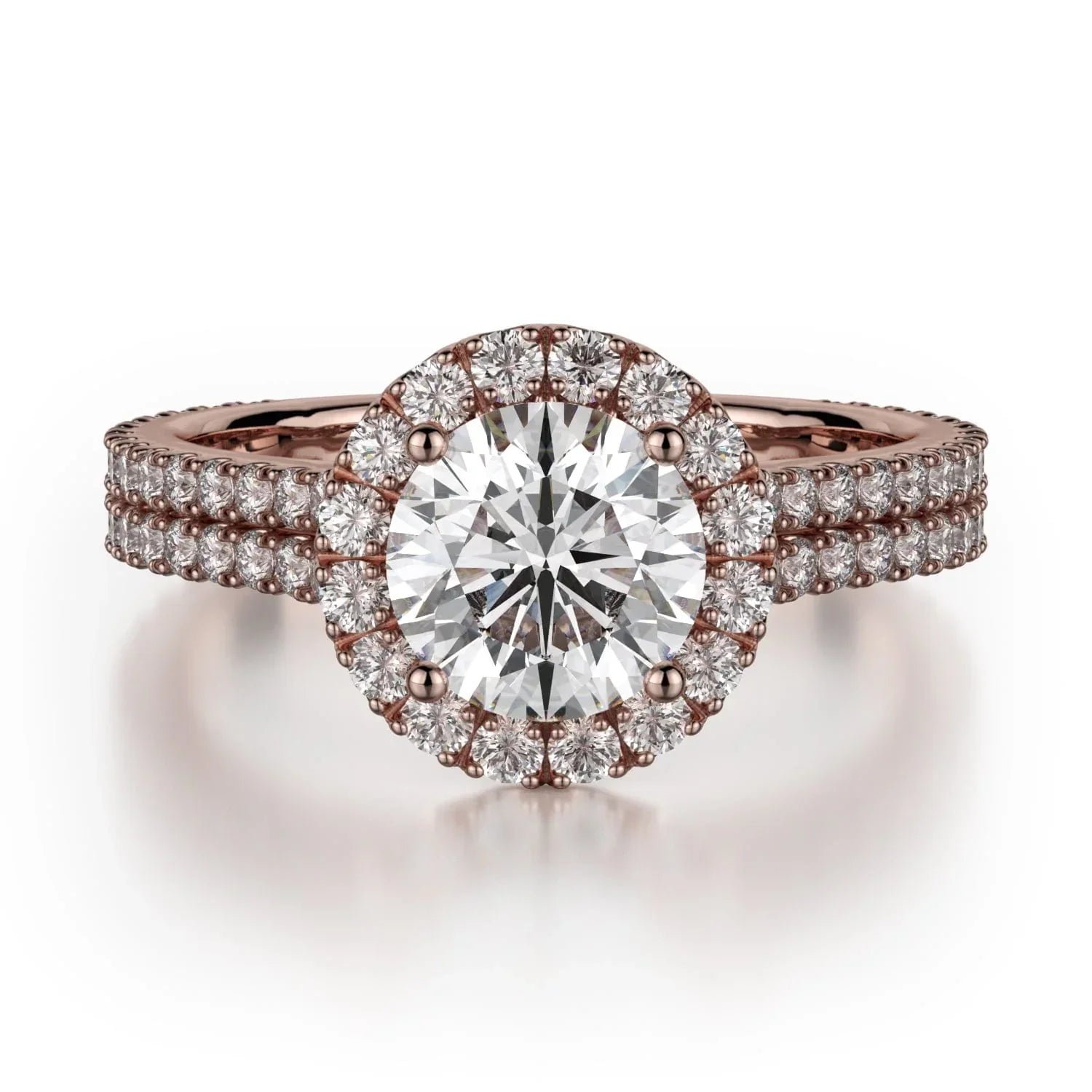 MICHAEL M Engagement Rings 18K Rose Gold Europa R456-1 R456-1RG