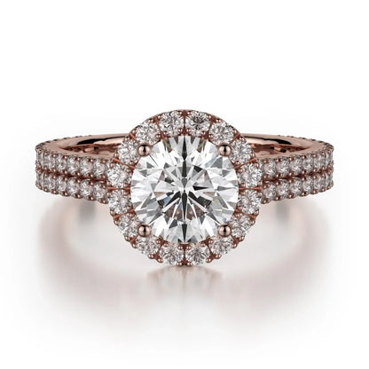 MICHAEL M Engagement Rings 18K Rose Gold Europa R456-1 R456-1RG