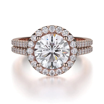 MICHAEL M Engagement Rings 18K Rose Gold Europa R456-2 R456-2RG