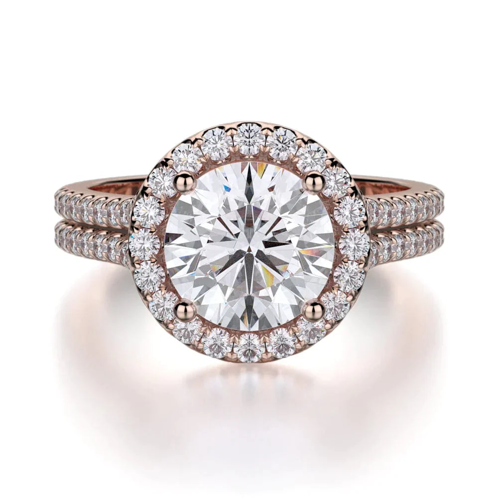 MICHAEL M Engagement Rings 18K Rose Gold Europa R456-2 R456-2RG