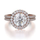 MICHAEL M Engagement Rings 18K Rose Gold Europa R456-2 R456-2RG