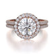 MICHAEL M Engagement Rings 18K Rose Gold Europa R456-2 R456-2RG