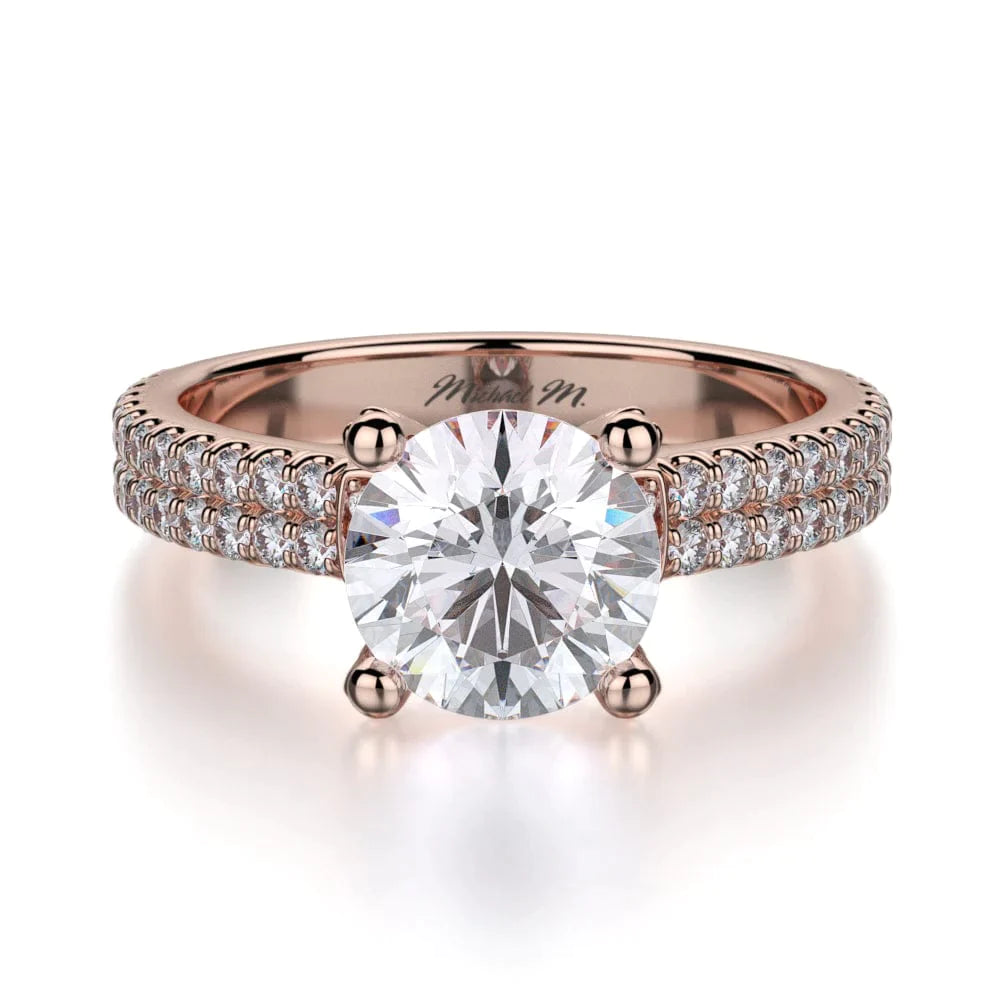 MICHAEL M Engagement Rings 18K Rose Gold Europa R483-1 R483-1RG