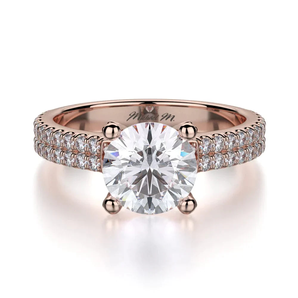 MICHAEL M Engagement Rings 18K Rose Gold Europa R483-1 R483-1RG