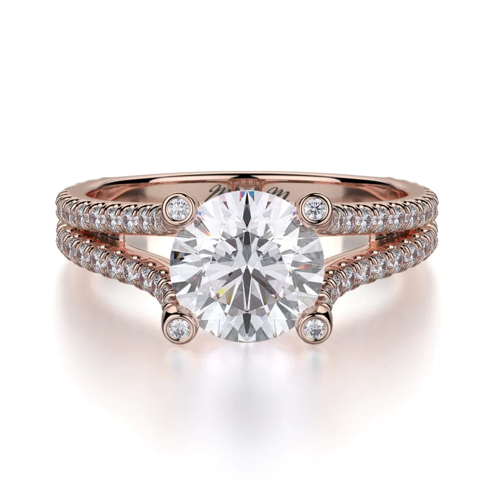 MICHAEL M Engagement Rings 18K Rose Gold Europa R487-1 R487-1RG