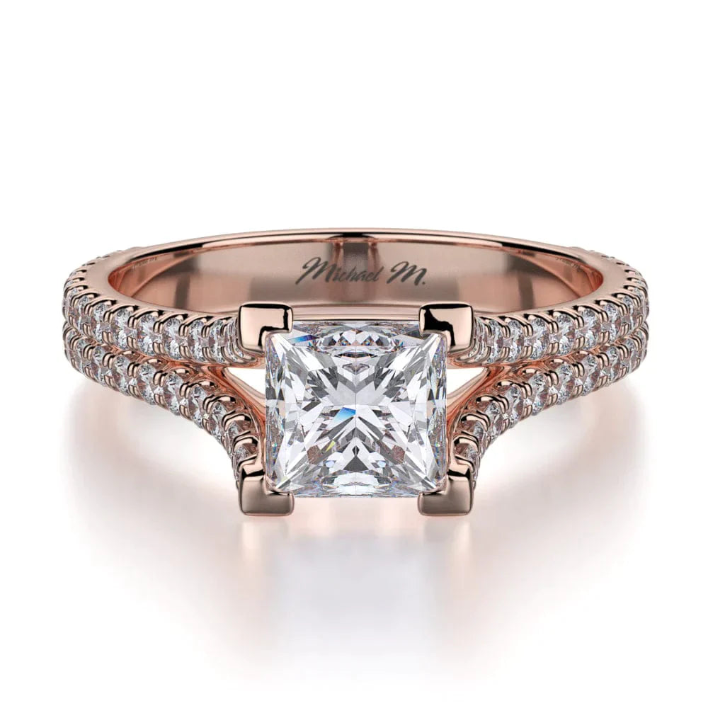 MICHAEL M Engagement Rings 18K Rose Gold Europa R492-1 R492-1RG