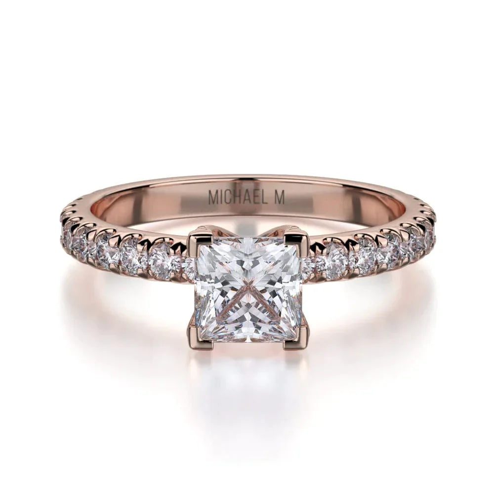 MICHAEL M Engagement Rings 18K Rose Gold Europa R493-0.75 R493-0.75RG